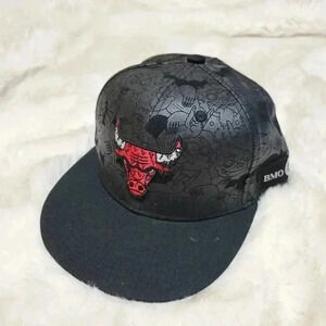 SIGNED Chicago Bulls NBA Hat Artist Series Lauren Asta Cap Hat 18-19 Mel…